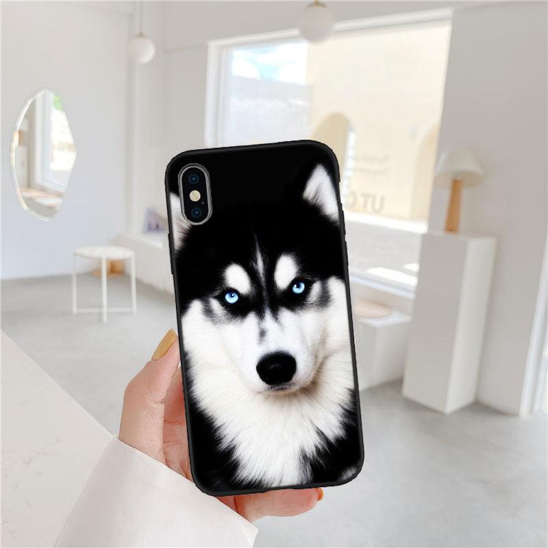 CJ66 Husky Puppy Dog Soft Shell Phone Case for Samsung Galaxy S20 S21 S22 Ultra FE + Plus A21S A22 A24 A25 A26 A30 A30S A31