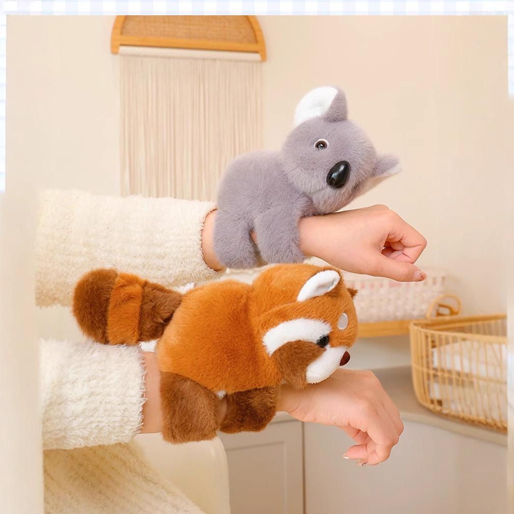 Koala Hippo Elephant Raccoon Zebra Animal Clap Ring Plush Toy Stuffed Doll Gift