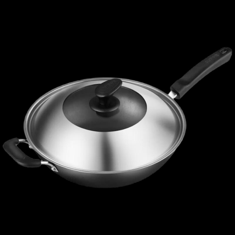 Supor Uncoated Cast Iron Wok