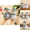 Adorable Plush Snowman Doll With Hat And Scarf Perfect For Home Decoration And Gift