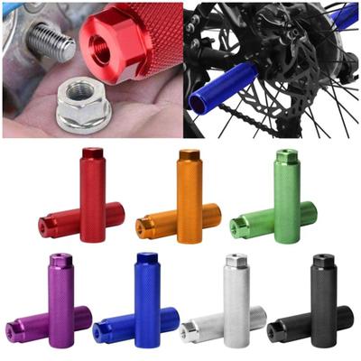 2 Stück Fahrräder Fußstütze Stunt Pegs Rutschfest Fahrräder Hintere Füße Stunt Pegs Aluminiumlegierung Anti-Rutsch Fahrräder Fußrasten Set