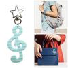 Music Note Keychain For Keys Bags Backpacks Acrylic Alloy Design Lightweight Portable Gift For Musicians Music Lovers
