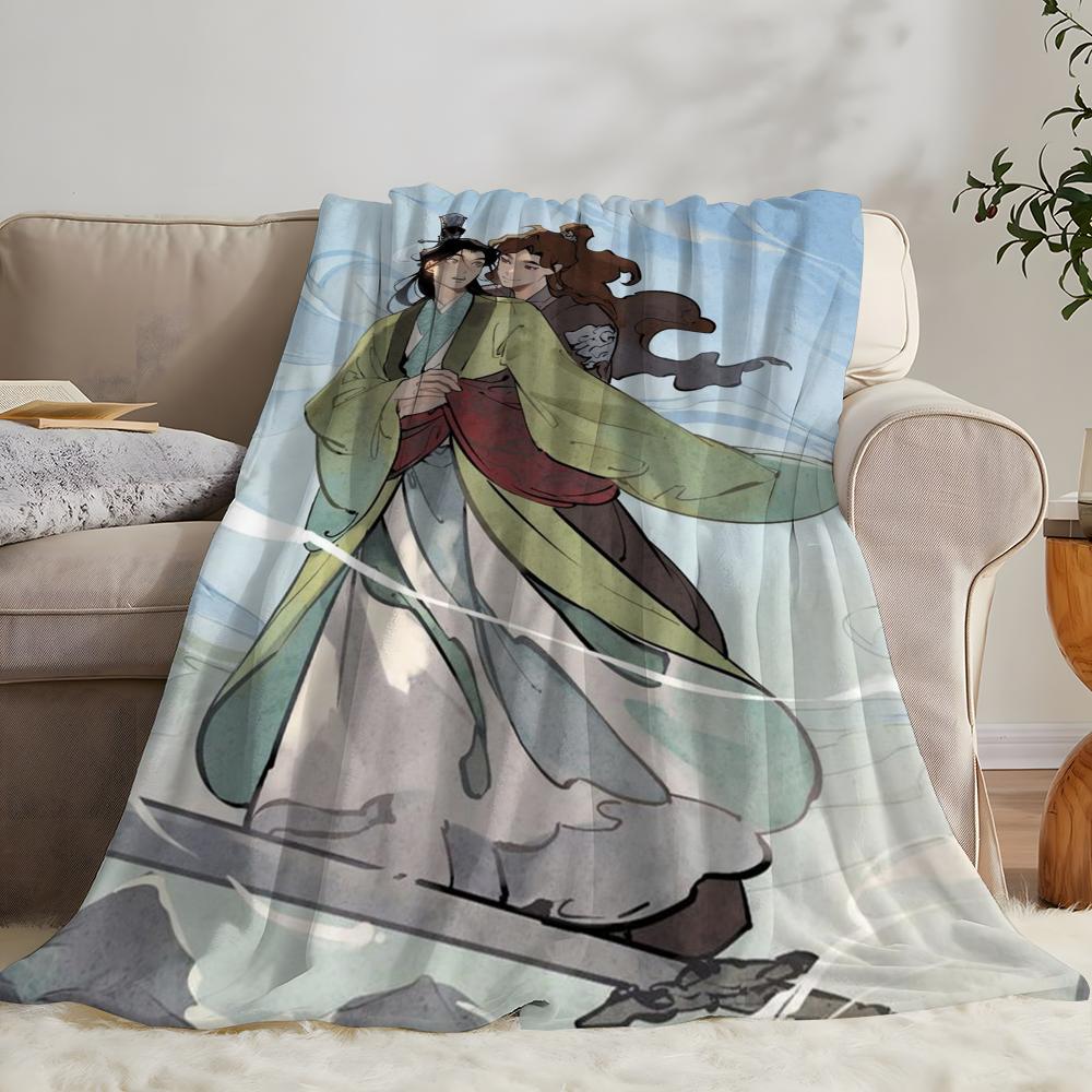 Anime The Scum Self-Saving System Throw Flannel Throw Blanket: Soft Kid-Friendly Warm Anti-Static All Season Washable Couch