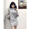 Autumn 2025 College-Style Outfit: Women's Sweatshirt and Skirt Set