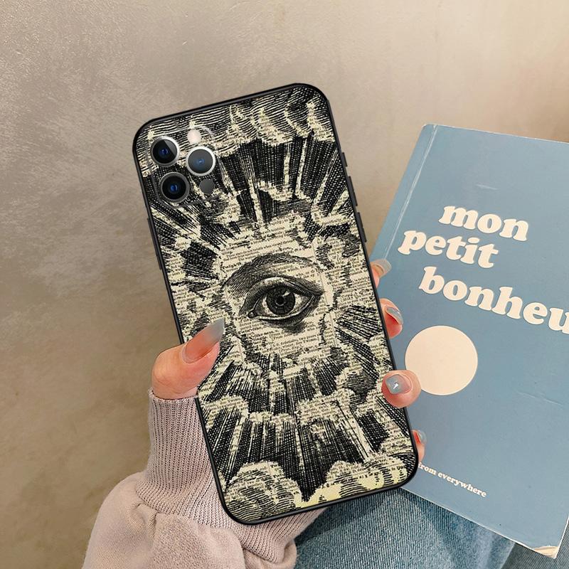 SUN AND MOON Mystic Zodiac Case For iPhone 17 Air 15 14 13 12 11 16 Pro Max 13 Mini XR 15 16 Plus 16e Back Cover Shell