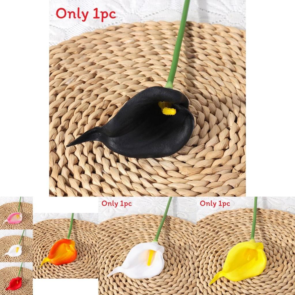 Pu Calla Lily Artificial Flower For Wedding Decor Home Staging Photography Prop