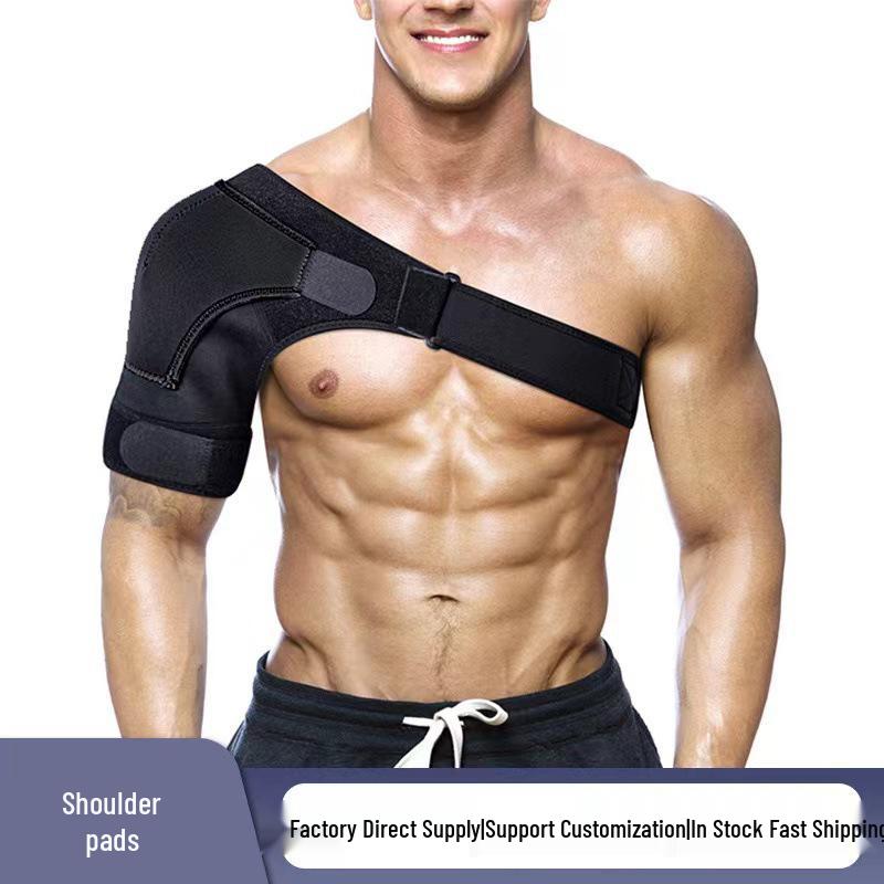 Adjustable Men's Compression Shoulder Support for Sports & Weightlifting