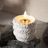 Circular, Stone Pattern Storage Box, Space Moon Pattern, Candle Cup, Aromatherapy Gypsum Jar, Silicone Mold, Candle Mold, White