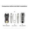 For Porsche Panamera Cayenne Macan 718 971 Boxster 982 911 Taycan Original Car Paint And Same Color Matte Grey Key Case Shell