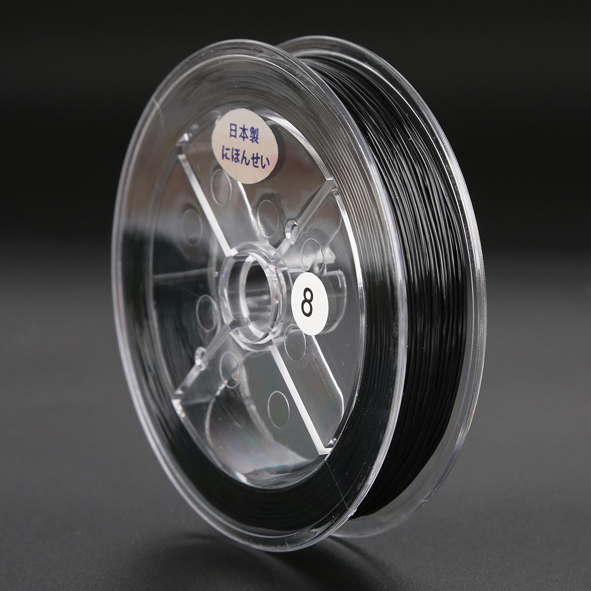 

Эластичная леска Прозрачная хрустальная бисерная нить для изготовления браслетов и ожерелий своими руками 0.8mm 50M чёрный