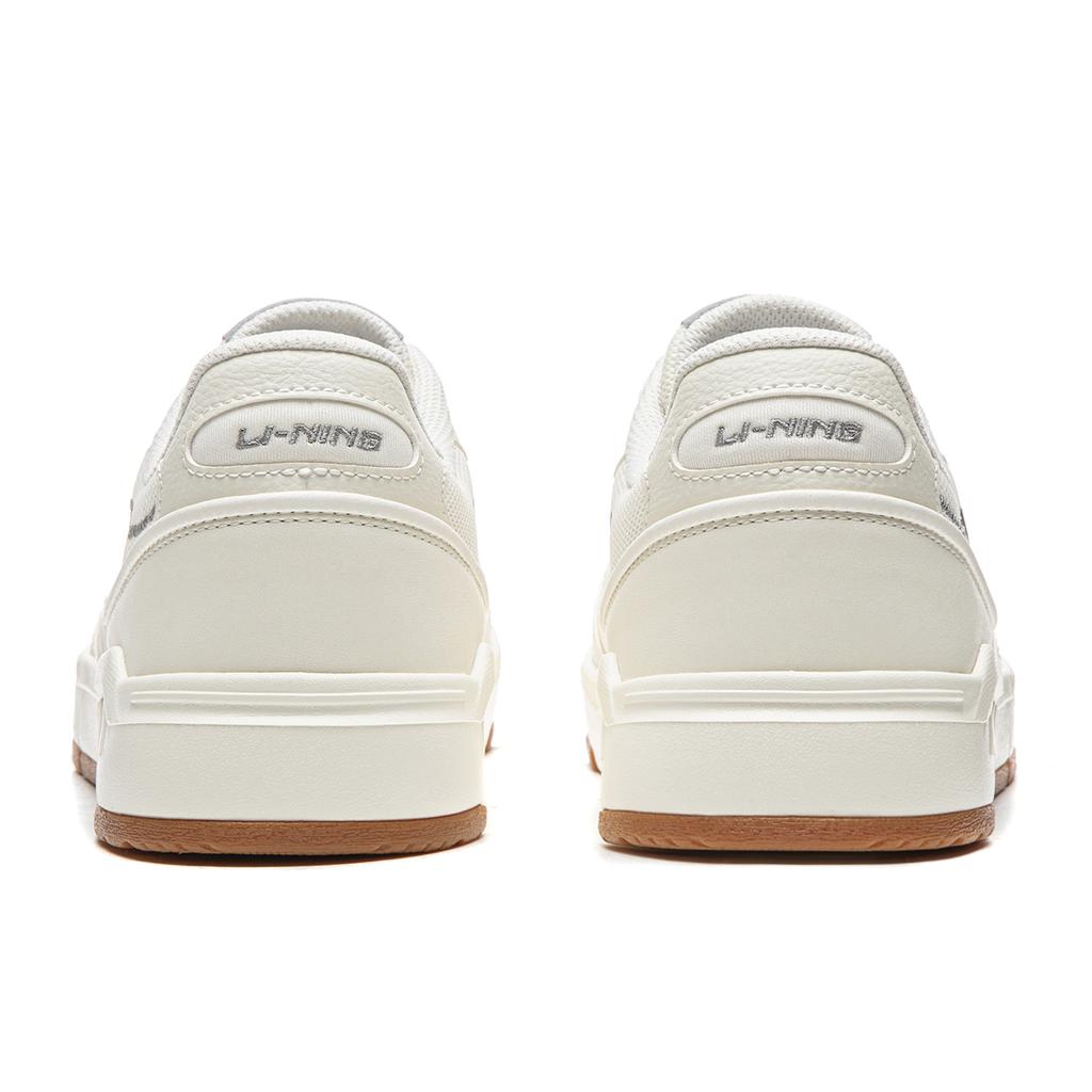 Li Ning Common 80s Skateboard Shoes Men's Low top Champagne White/Gray AGCW135-3