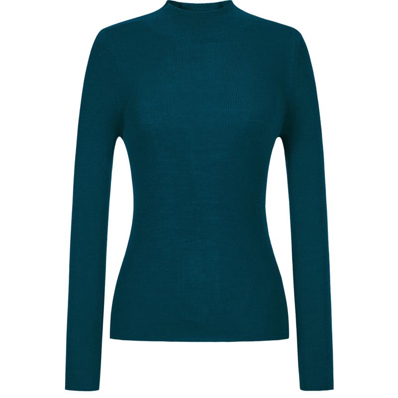 JOOZE ANACO Women's Seamless 100% Wool Machine Washable Base Layer Knit Top