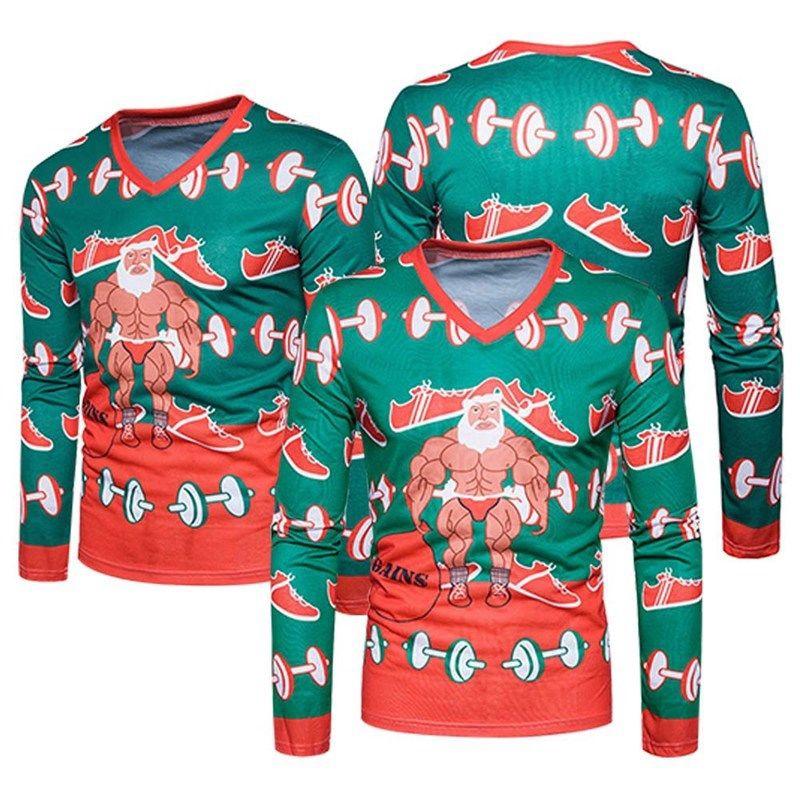 Women Men Ugly Christmas Sweater Xmas Jumper T Shirt Pullover Hoodies Stylish Festive Top