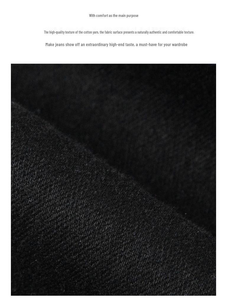 2026 Spring Black High-Waisted Stretchy Skinny Denim Pencil Pants for Women - Leg-Lengthening & Body-Shaping Cropped Design
