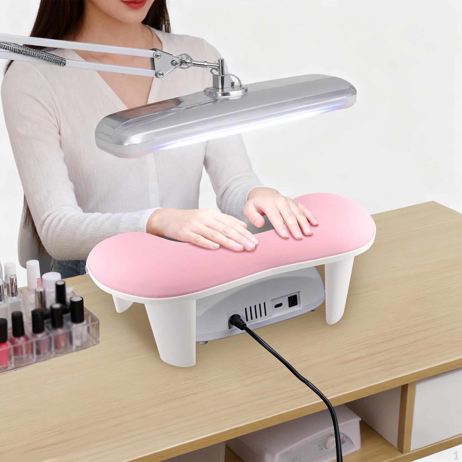 

Nail Arm Rest Hand Holder Comfortable Wrist Support Manicure Pillow for Salon Technician розовый