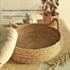 Handwoven Rattan Pet Bed with Detachable Pad Cotton - Round Cat House & Dog Bed, Available All Seasons  Cat Scratching Board