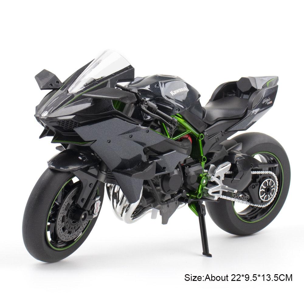 1:9 CBR1000 S1000RR H2R Motorcycle Model Toy Car Alloy Diecast Wheel Steering Shock Absorption Vehicle Kids Collection Gifts