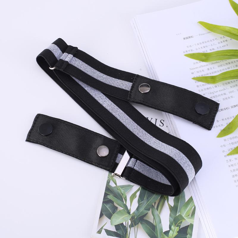 Japanese Invisible Seamless Anti-Allergic Buckle Belt Unisex Rubber Band Elastic Waist Seal
