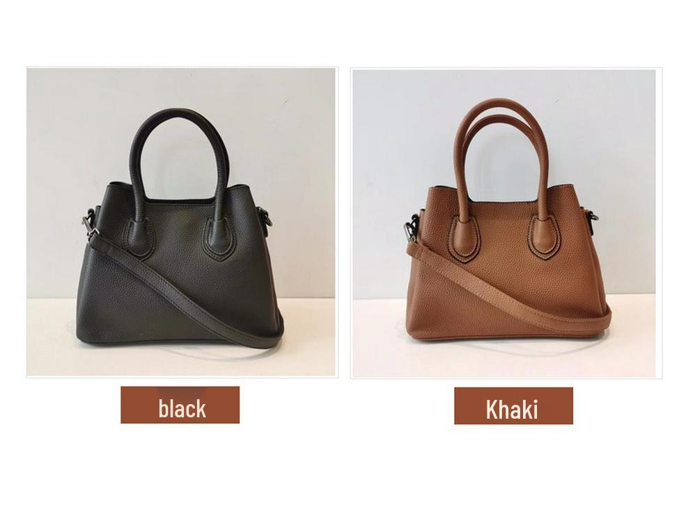 2025 Damen Echte Rindsleder Bucket Bag - Trendige Handtasche & Crossbody mit großer Kapazität