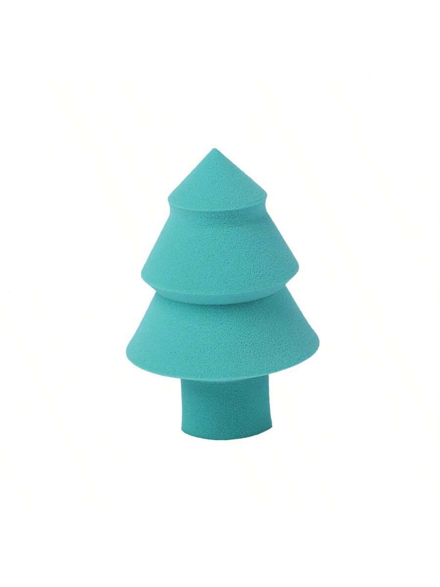 Christmas tree sponge powder puff makeup tool, non-latex soft type, gourd-shaped water droplet bevel, beauty makeup, set makeup