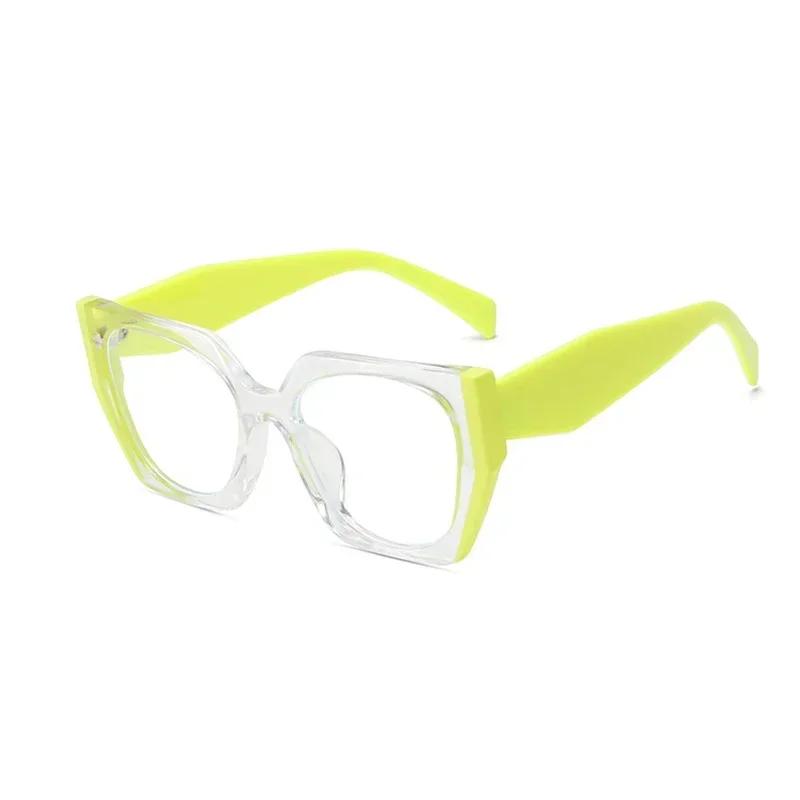 

Stylish Square Eyeglasses Frame Clear Lens Brand Glasses Transparent For Men And Women Cute Style Daily Life Street