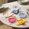 Non-Slip Crochet Animal Coaster Finished Cute Knitted Cup Mat Handwoven Coaster  Coffee Cup