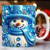 Christmas Ceramic Coffee Mug Hat Scarf Tea Cup