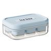 Easy Release Press Ice Maker Box with Cover for Home Drinks Space-Saving Stackable Household Food-Grade Ice Tray for Kitchen Convenience