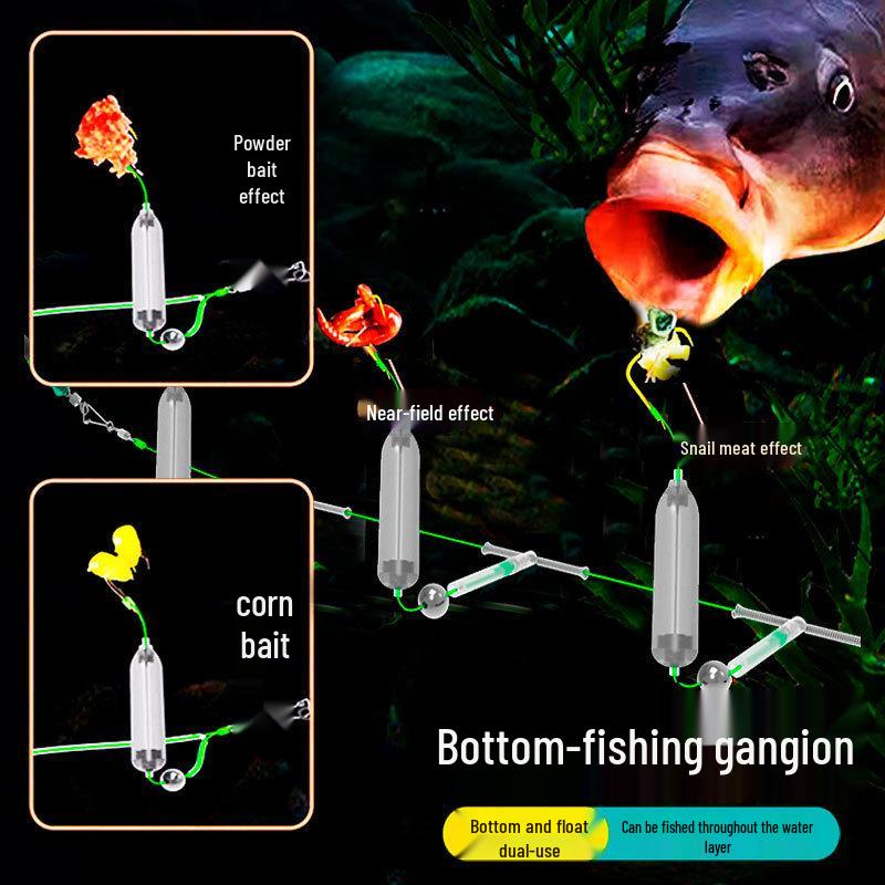 European Anti-Hang Ise-ama Rig: Bottom-Facing, Anti-Off-Bottom Leader, Three-Hook Fishing Tackle.