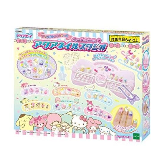 Aqua Nail Sanrio Characters Studio AQ-N02 ST Mark Certification 6 years older Toy Water Making Cosmetic EPOCH