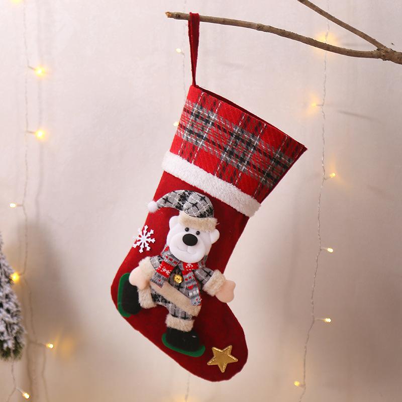 Skarpeta świąteczna torba na cukierki słodkie świąteczne artykuły dekoracyjne dla domu renifer bałwanek dekoracja ze świętym mikołajem Navidad torba na prezent noworoczny
