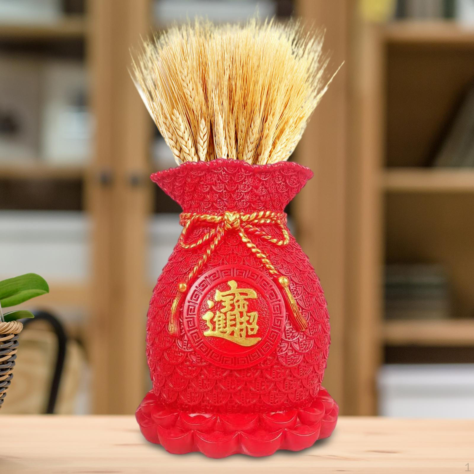 

Shaped Chinese Flower Pot for Home Wedding Shelf червоний