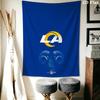 Los Angeles Rams Wall Tapestry Aesthetic Wall Hanging Printed Fabric Blanket Decorative Tapestries for Bedroom Living Room Home Decor