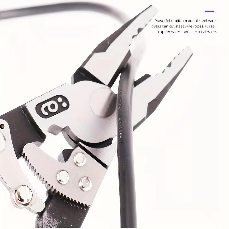 Cleste Nou cu Clichet Autoblocant Tăietor de Sârmă Multifuncțional 9 Inch Cleste Electrician Grad Industrial Scule de Mână cu Economie de Efort