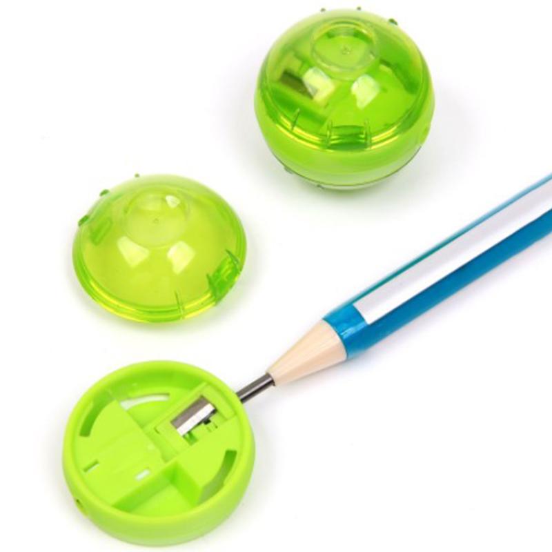 2Pcs Cute Mini Pencil Lead Sharpener Double Hole School Office Supply Kids Gift