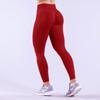 Matting Seamless Yoga Pants Three-section Waist Pleated Hip Lift Fitness Trousers Low Waist Yoga Trousers