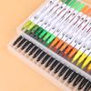 Giorgione Double-Ended Water-Based Fineliner Brush Pens: 24 & 80 Washable Colors