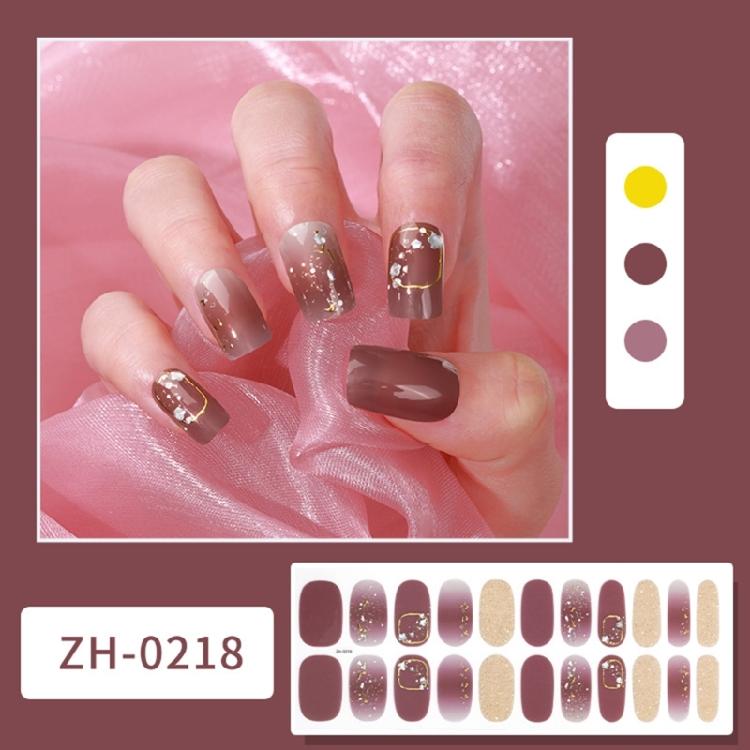 22Pcs Nail Wraps Polish Strips Self Adhesive Nail Polish Sticker Gel Nail Strips