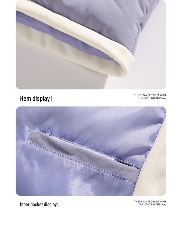 Męska bawełniana kurtka z kapturem na jesień/zimę 2025 - Gruba, ciepła, modny prążkowany design dla par