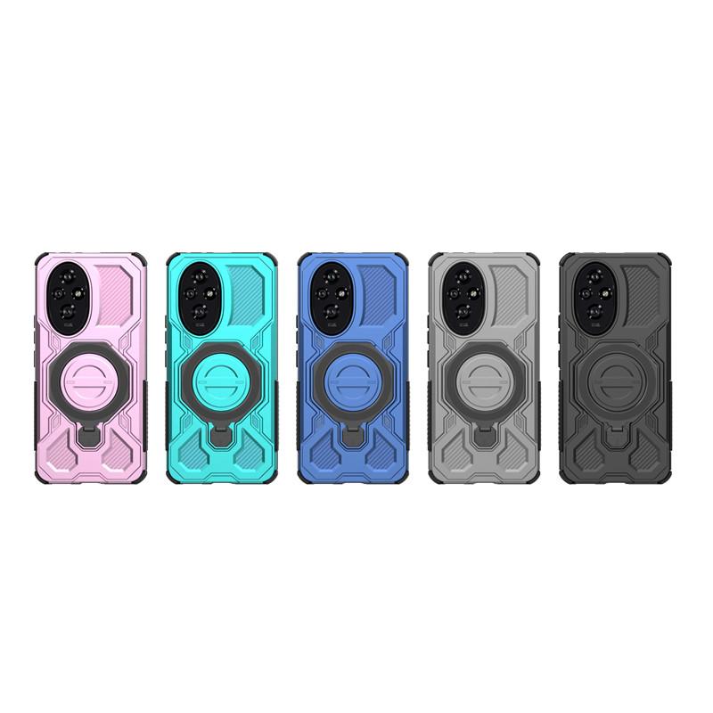 For Honor 200 Case Honor 200 5G Cover Holder Magnetic Wireless Charging Bumper Shield Protective Phone Cases On Honor 200 Funda