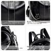 BUKESIYI Women's Mini Backpack, Large Capacity, Waterproof, PU Leather, Black, JP78242