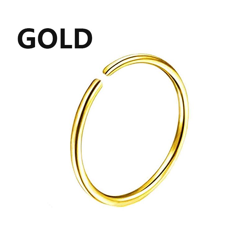 Acciaio chirurgico 316L Segmento Trago Elica Cartilagine Orecchino Anello Naso Setto Clicker Conch Tre Strati Narice Piercing Gioielli