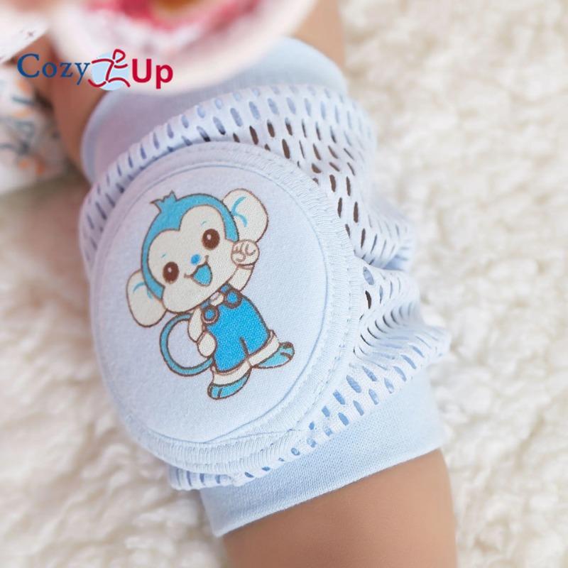 Cozy Up 4 Pairs Children's Breathable Mesh Knee Guards Baby Kneecap Infant Crawl Walking Sports Elbow Protector Kneepad for Kids Body Support