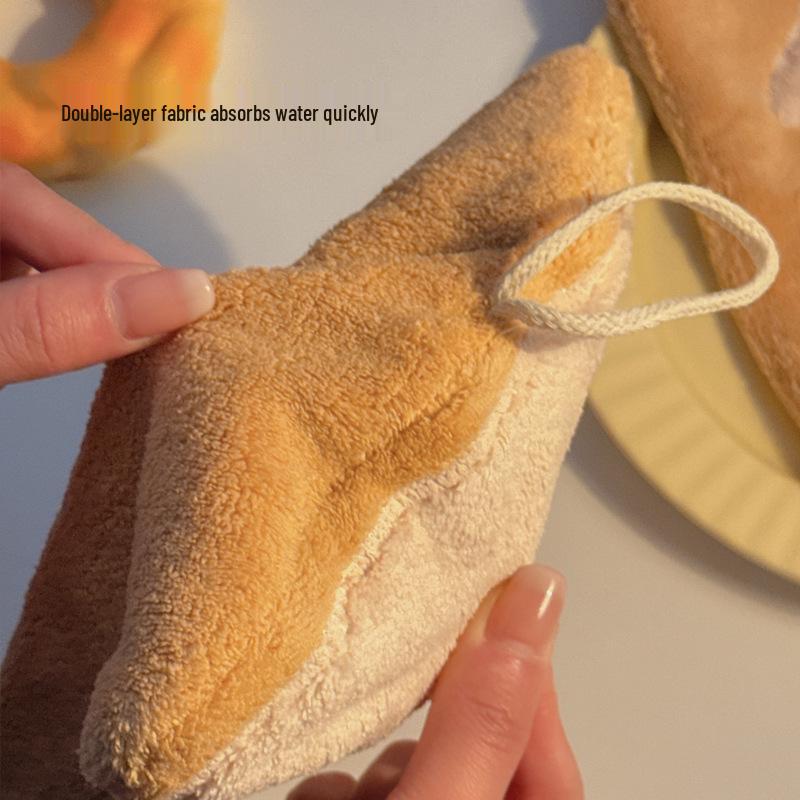 Cartoon Cute Lint-Free Absorbent Hanging Kitchen & Bathroom Hand Towel
