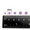 4mm Dual-Eye Plastic Buckle with Edge Button for DIY Felt Doll Accessory