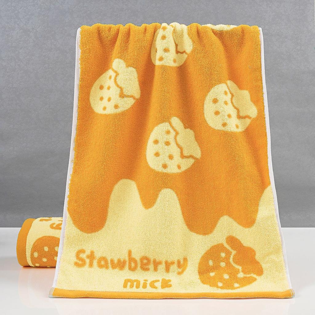 Color yarn pure cotton towel cartoon face wash absorbent towel cotton household wedding