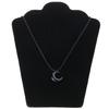 Lace Up Rope Necklace Cat Eye Moon Pendant Necklace Chinese Style Jewelry Gift