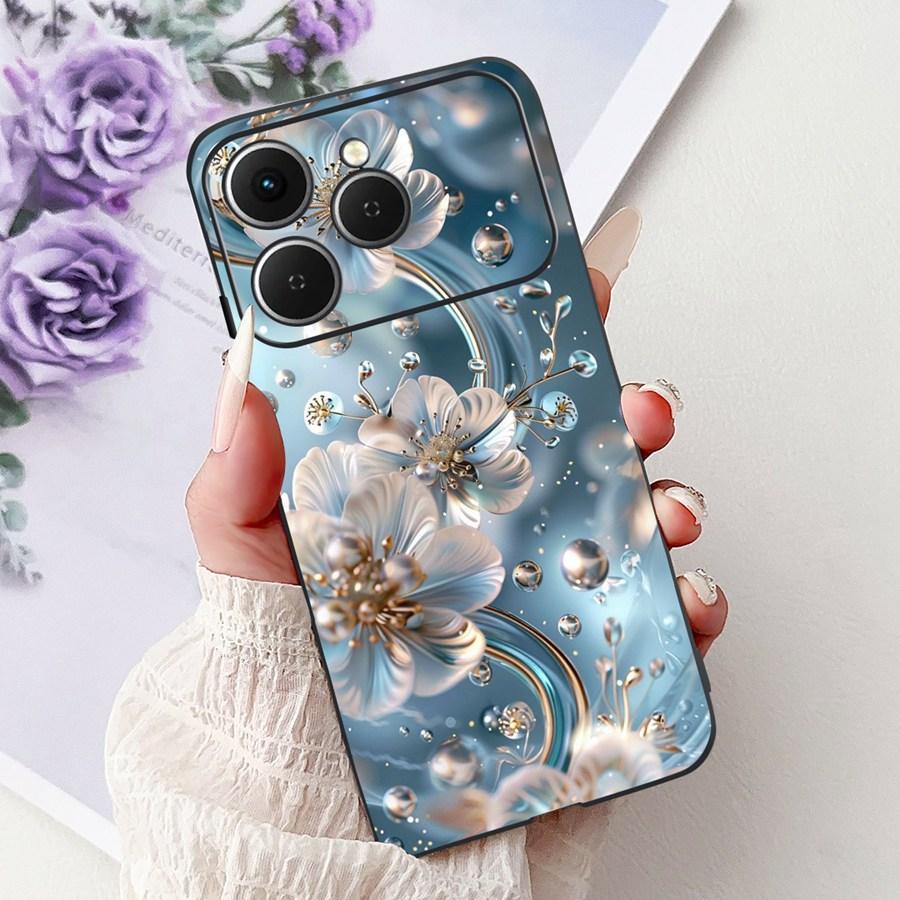 For Tecno Spark 40 Spark40 C Phone Case TPU Shell Luxury  Painted Soft Silicone Coque For Tecno Spark40C Spark 40C Back Cover