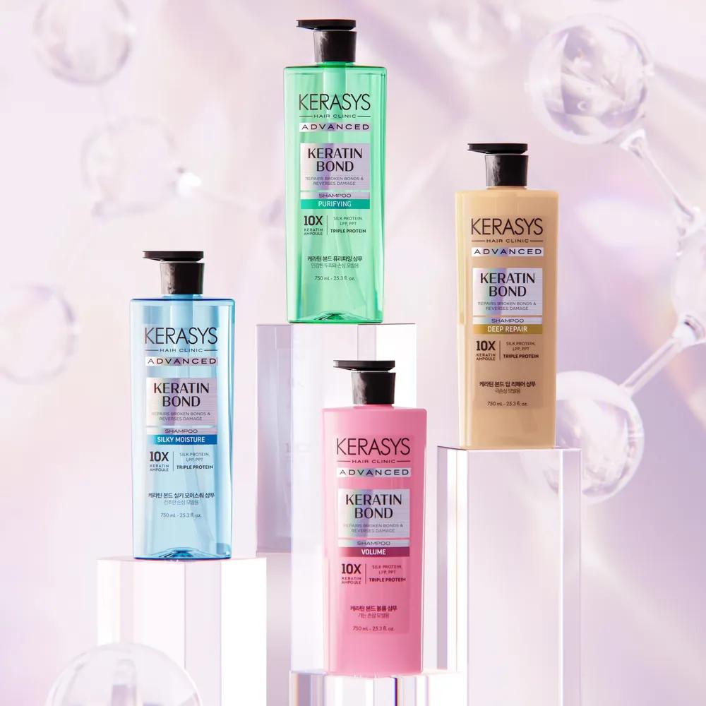KERASYS Keratin Bond Intensive Shampoo for Damaged Hair 750ml x 2 Volume Shampoo