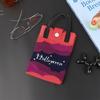 Halloween Themed Knitted Handbag Cartoon Ghost Pumpkin Print Shoulder Crossbody Bag Women Casual Phone Pouch Halloween Gift Bag